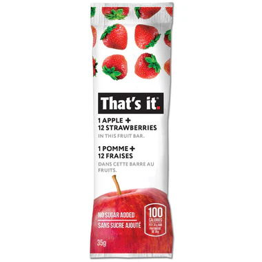 1 Apple + 12 Strawberries Fruit Bar