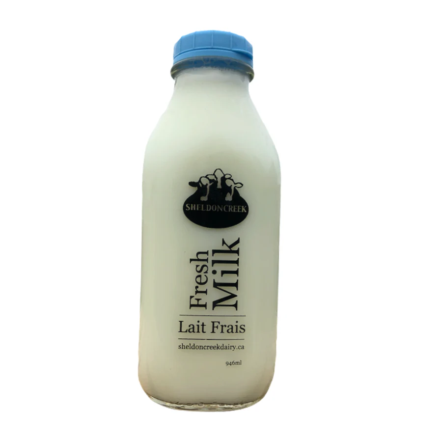 1% Skimmed Milk Glass Bottle
