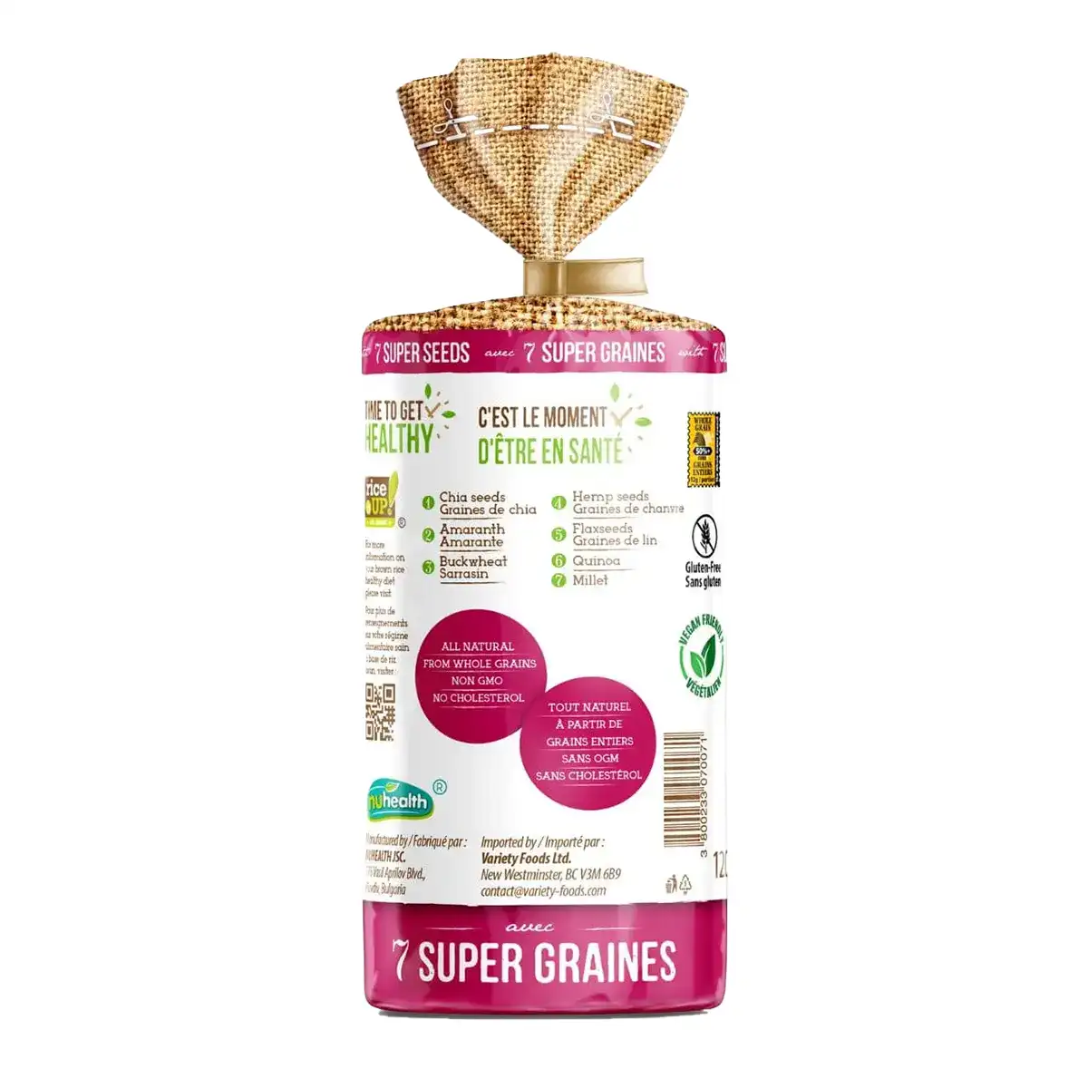 7 Super Seeds Brown Rice Cakes - Image 3