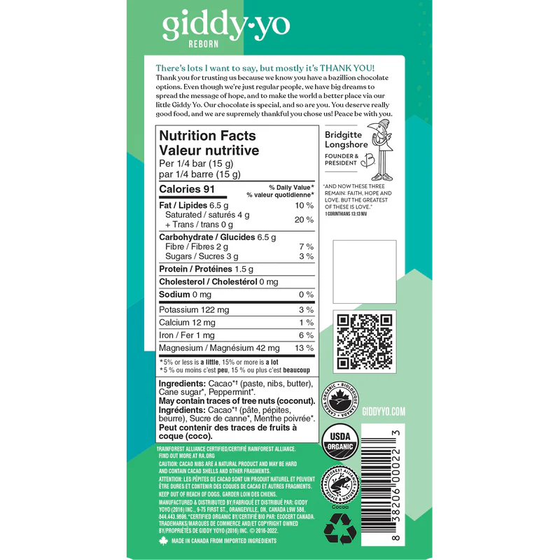 78% Mint Dark Chocolate Bar - Image 2