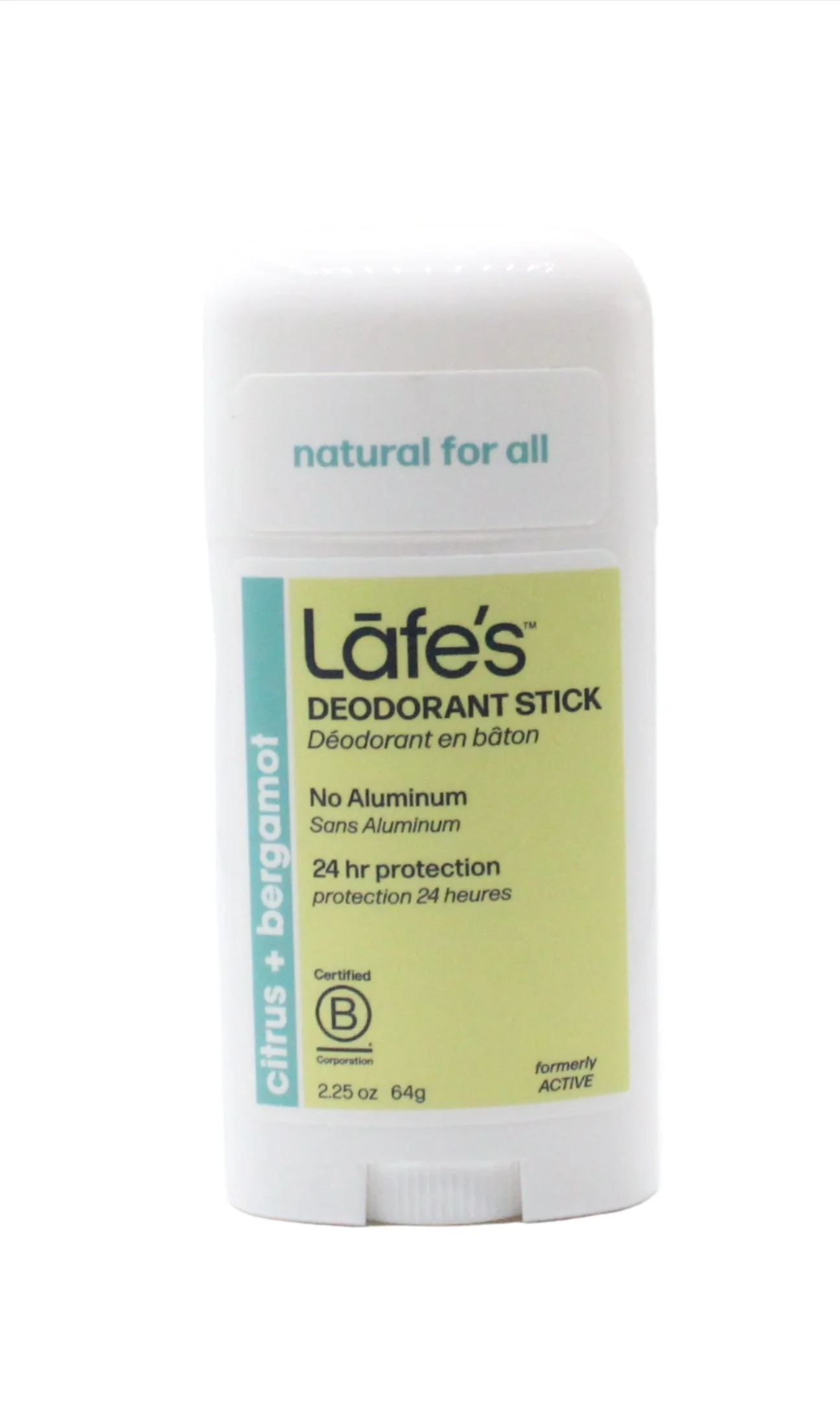Active Citrus & Bergamot Deodorant Stick