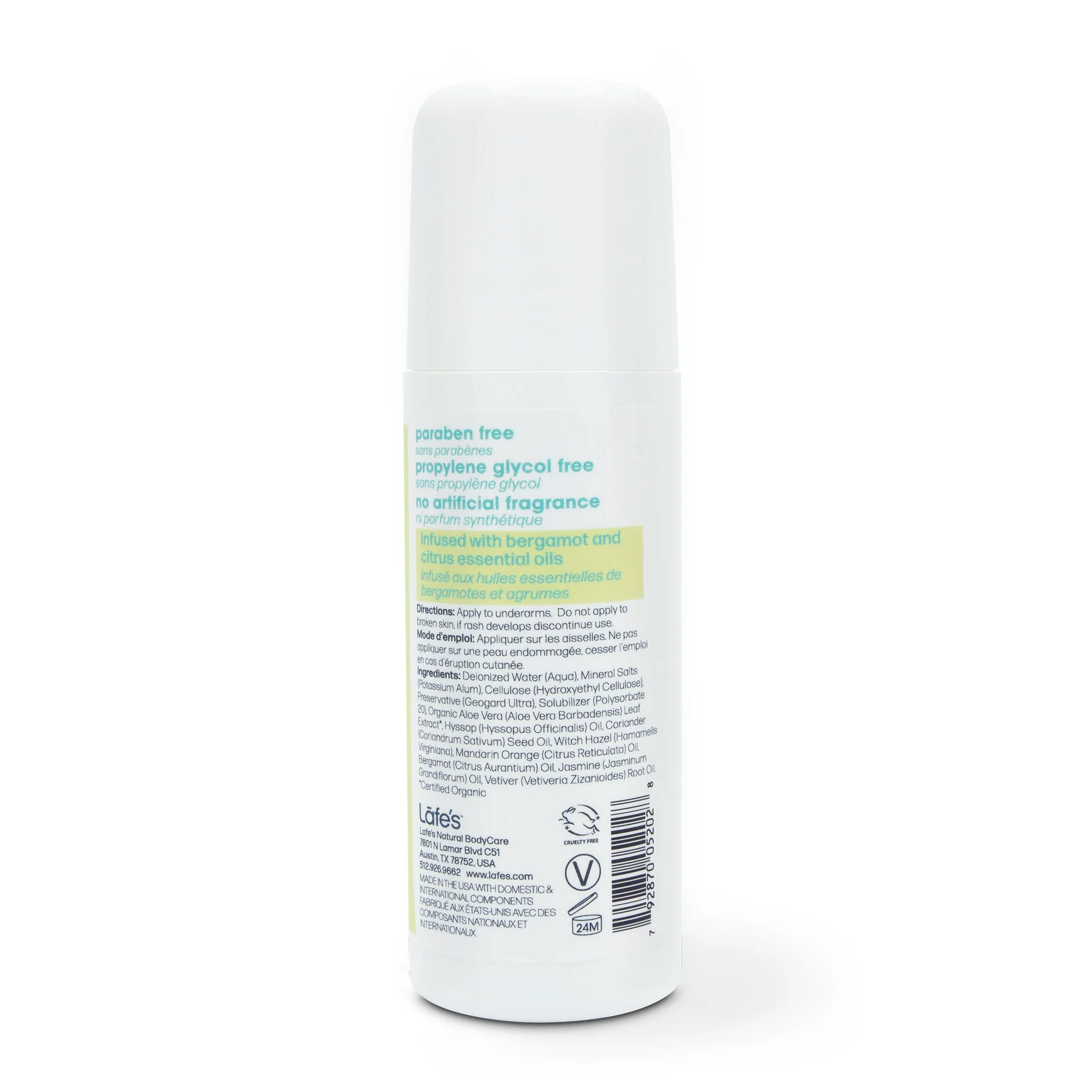 Citrus + Bergamot Roll On Deodorant - Image 2