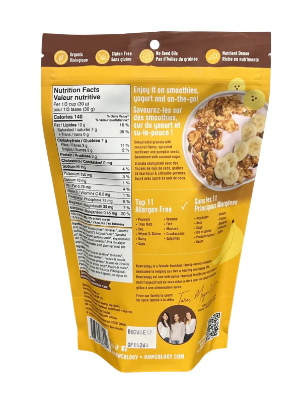 Organic Banana Grain-Free Granola - Image 2