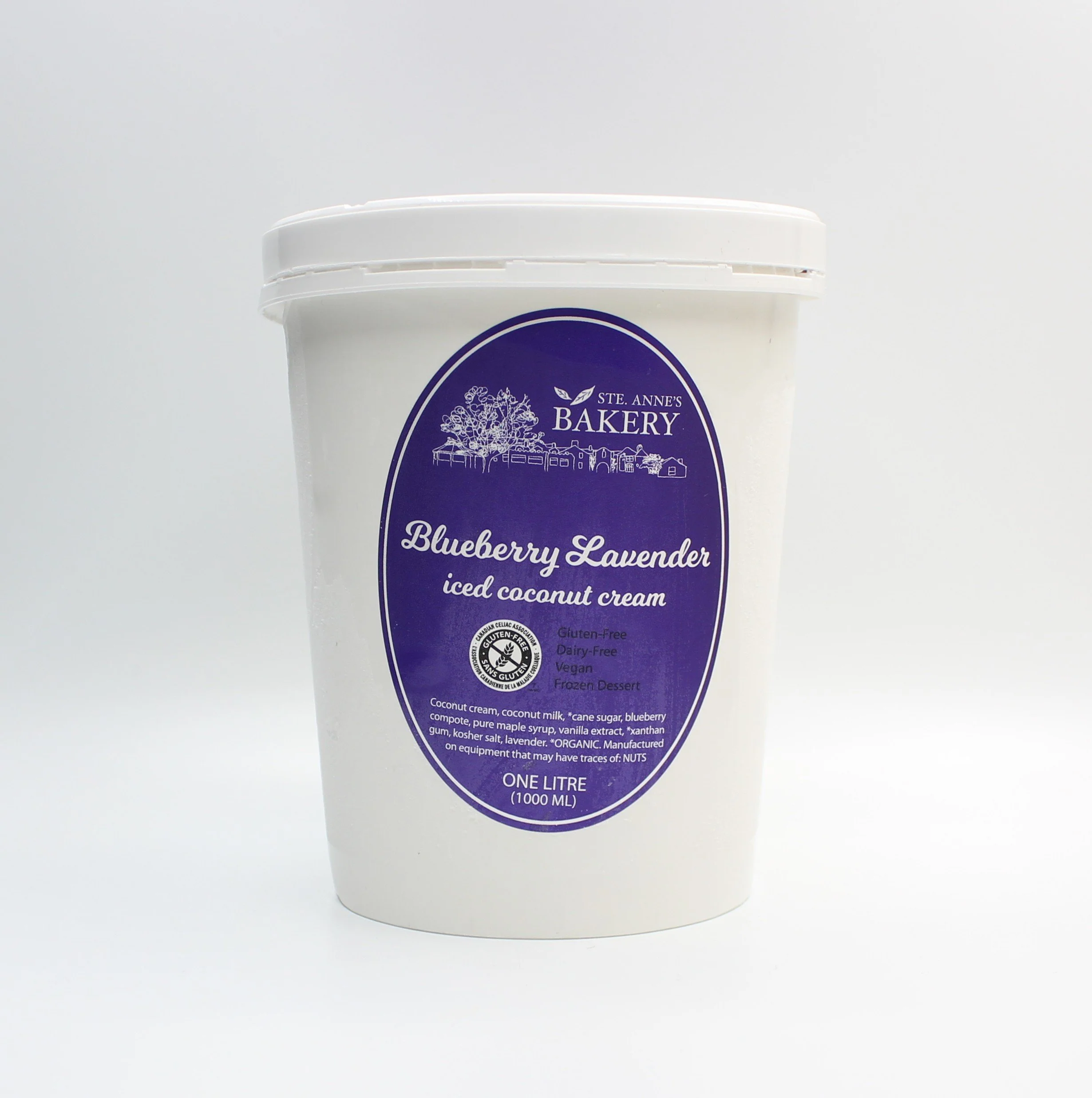 Blueberry Lavender Coconut Ice Cream