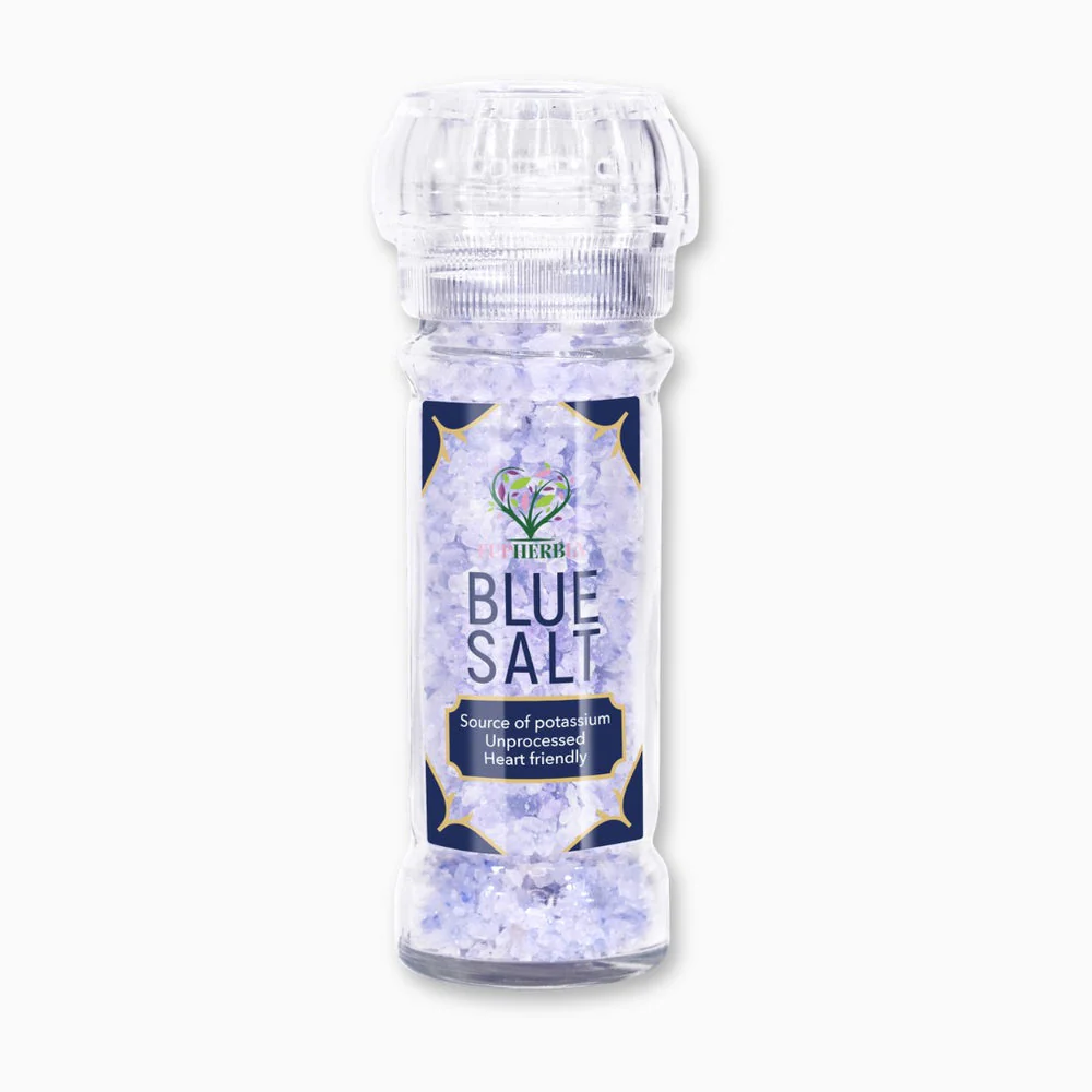Blue Salt With Grinder