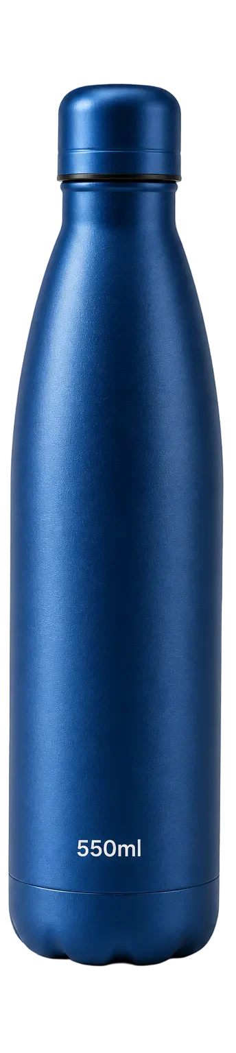 Blue Stainless Steel Bullet Bottle