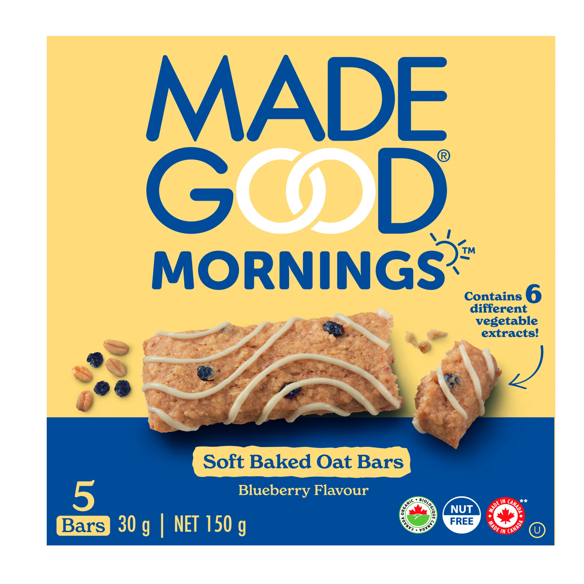 Blueberry Soft Baked Oat Bars