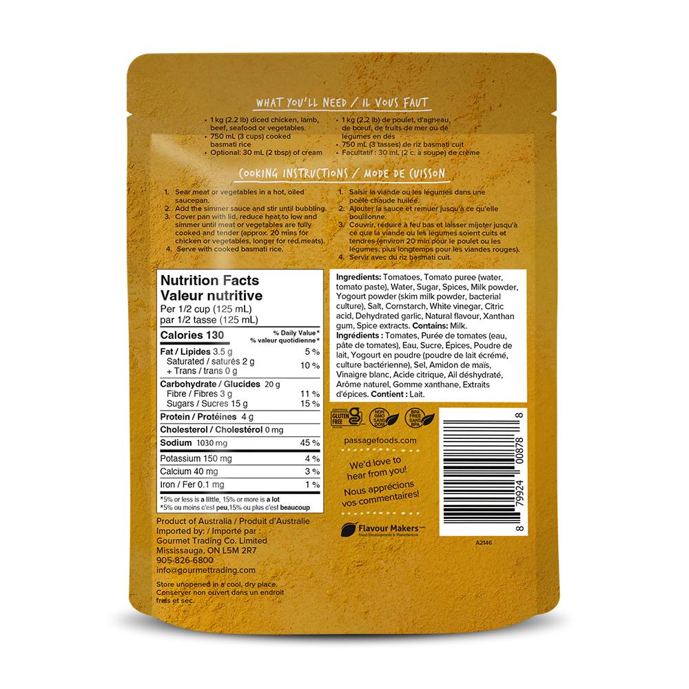 Butter Chicken Simmer Sauce - Image 2