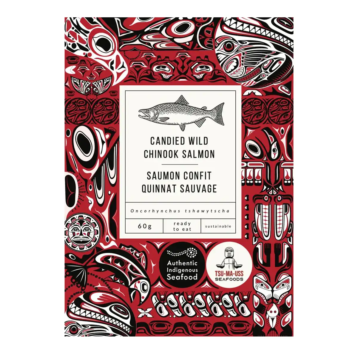 Candied Wild Chinook Salmon Jerky