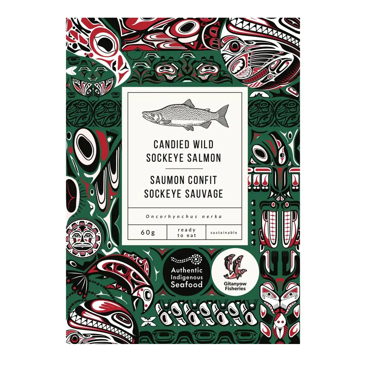 Candied Wild Sockeye Salmon Jerky