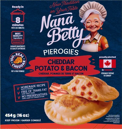 Cheddar Potato & Bacon Pierogies