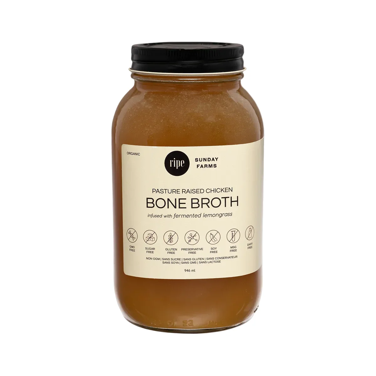 Chicken Bone Broth With Lemongrass