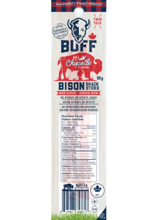 Chipotle Bison Snack Sticks