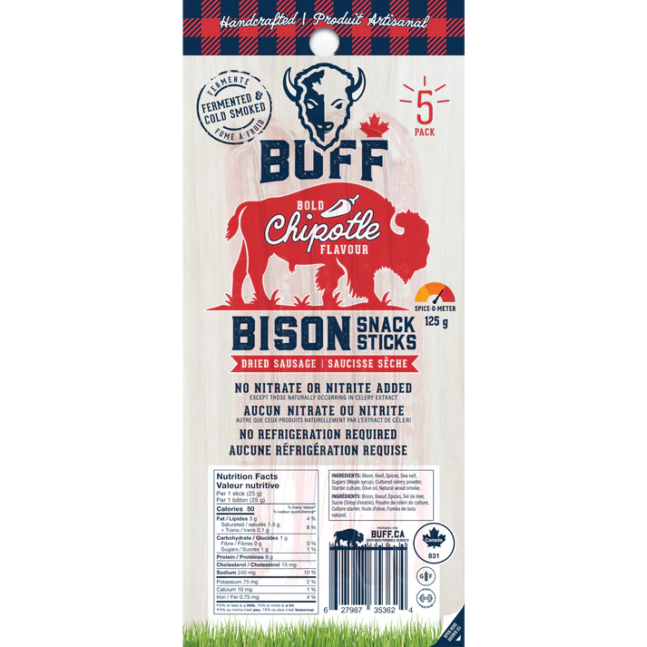 Chipotle Bison Snack Sticks