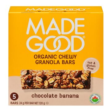 Chocolate Banana Granola Bars