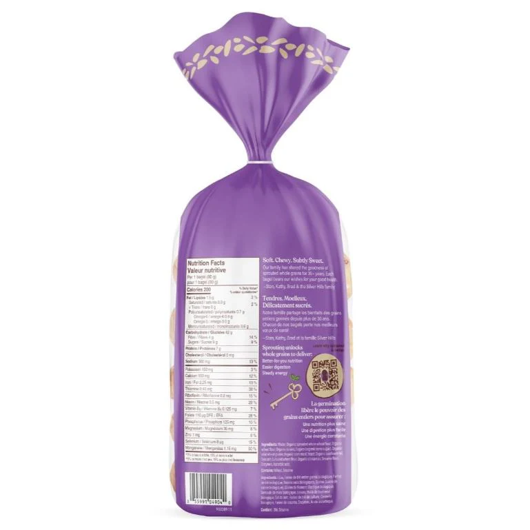 Organic Cinnamon Raisin Sprouted Bagels - Image 2