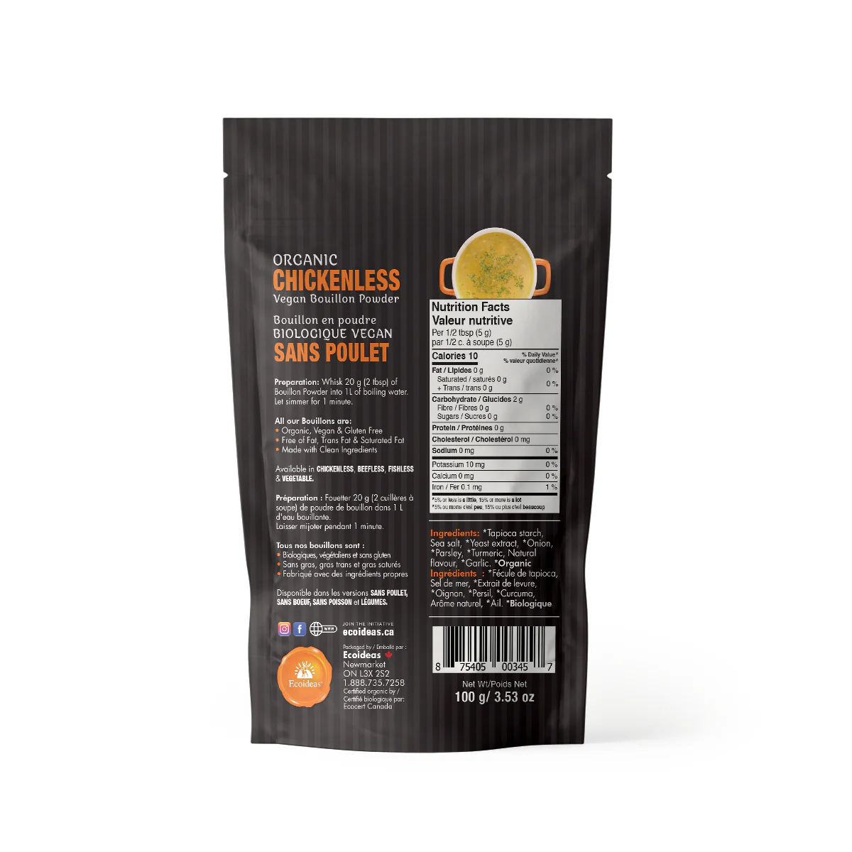 Organic Vegan Chickenless Bouillon Powder - Image 2