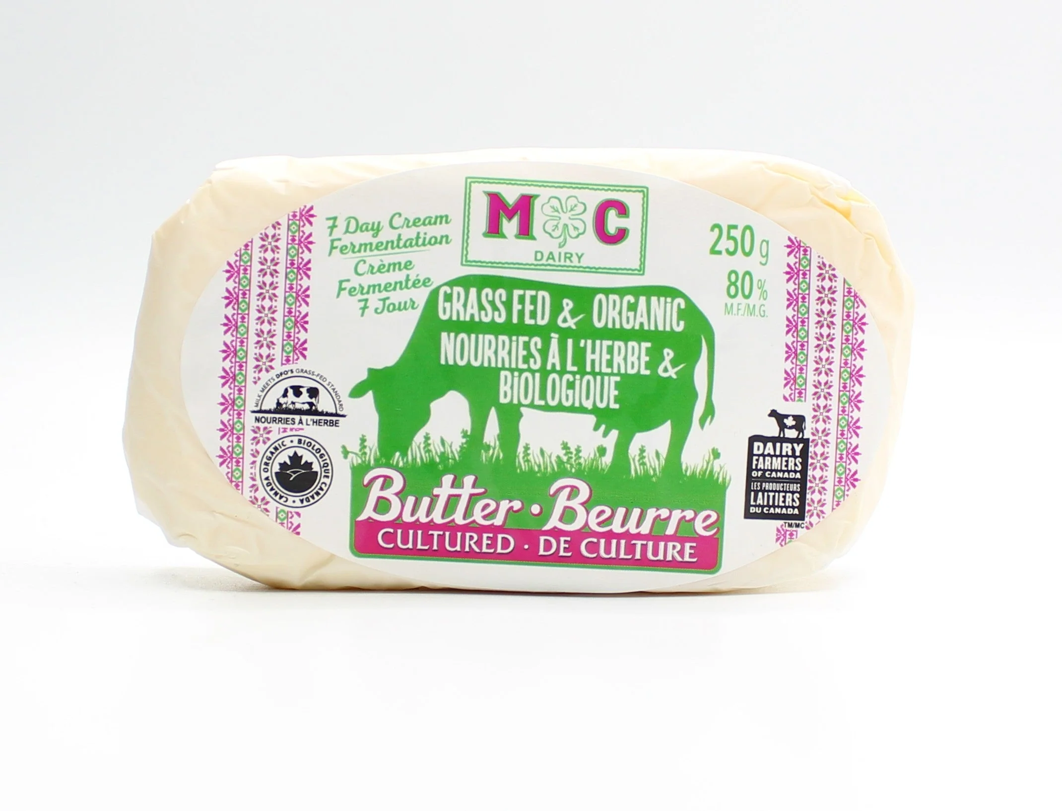 Cultured Grass Fed Organic Butter