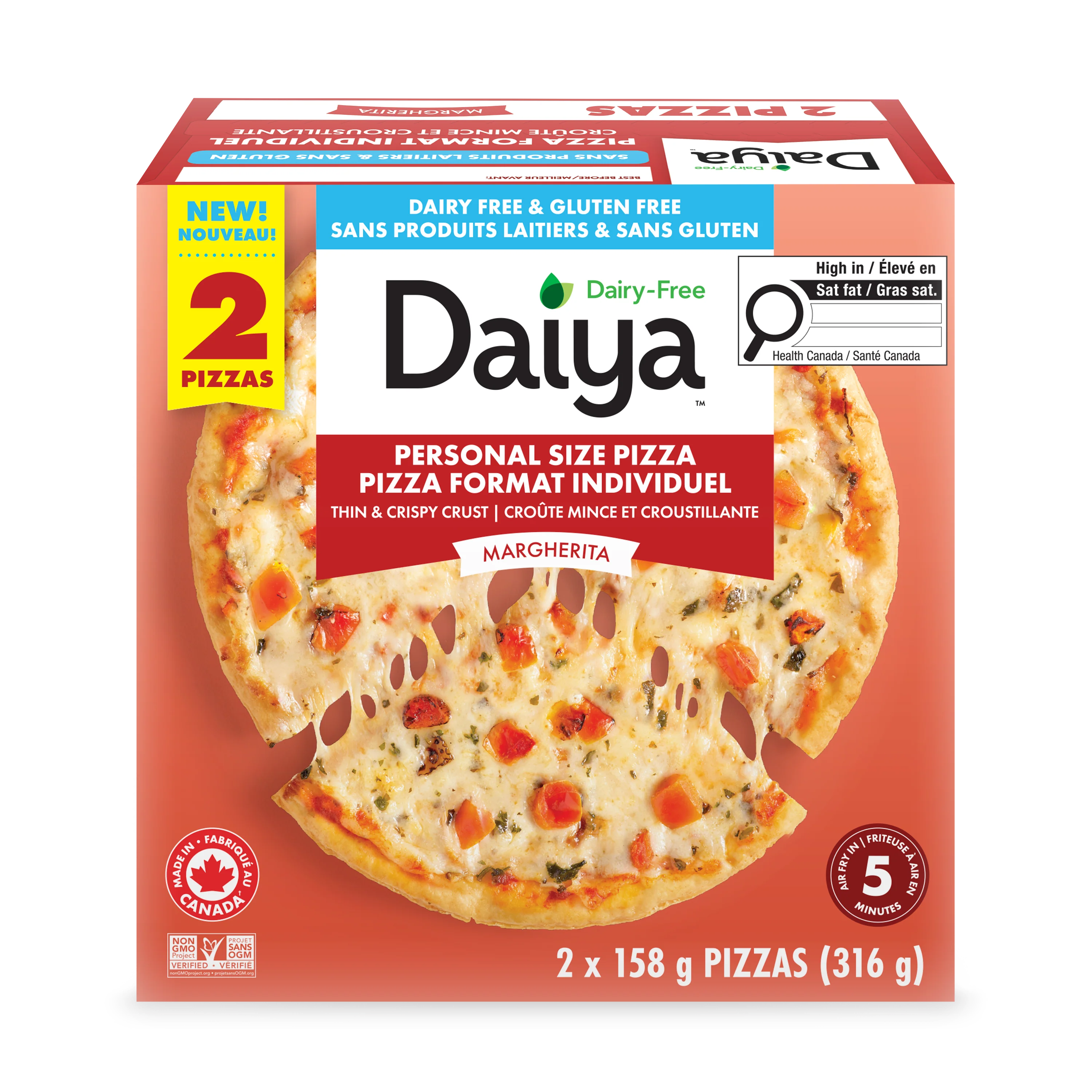 Dairy-Free Margherita Personal Pizzas