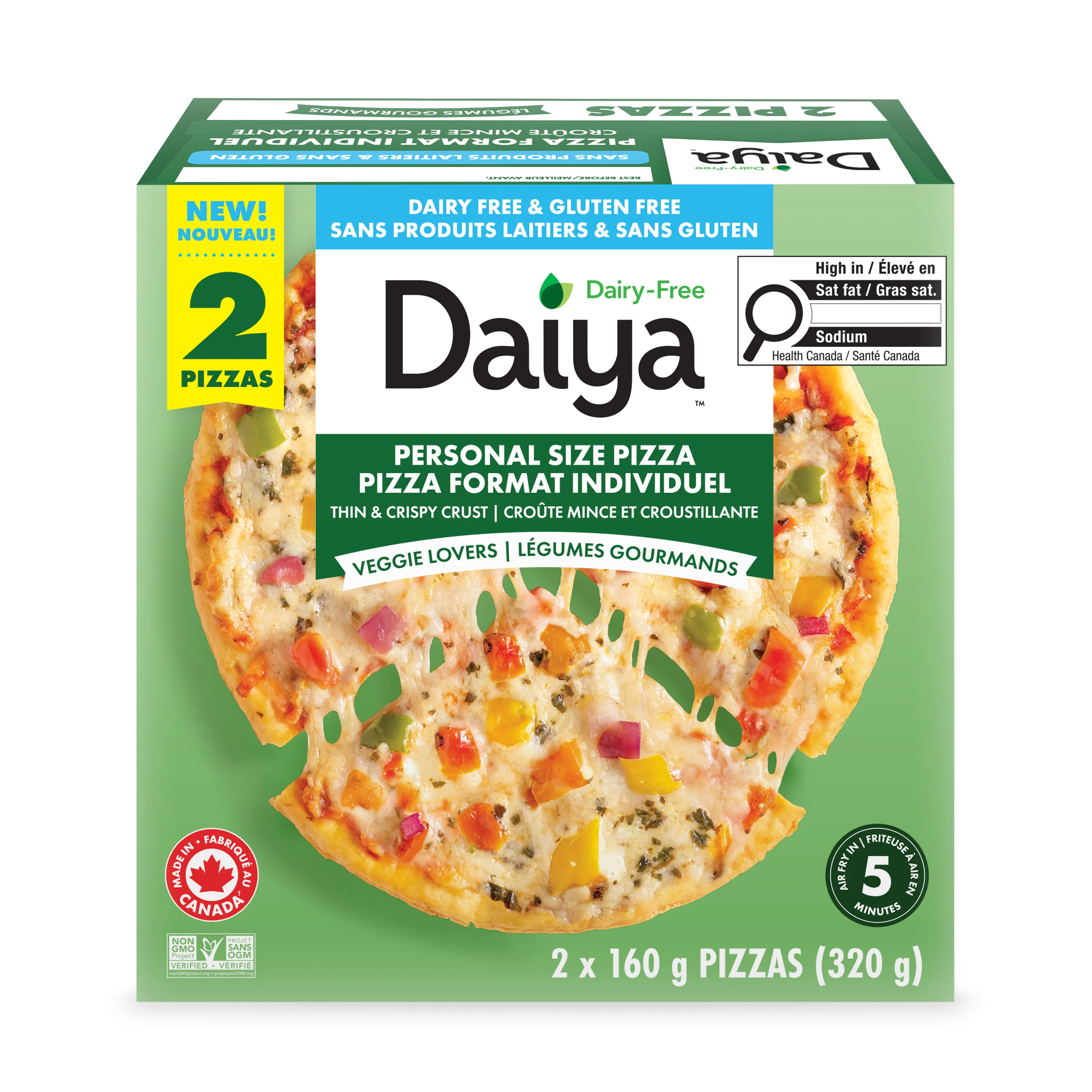 Dairy-Free Veggie Lover Personal Pizzas