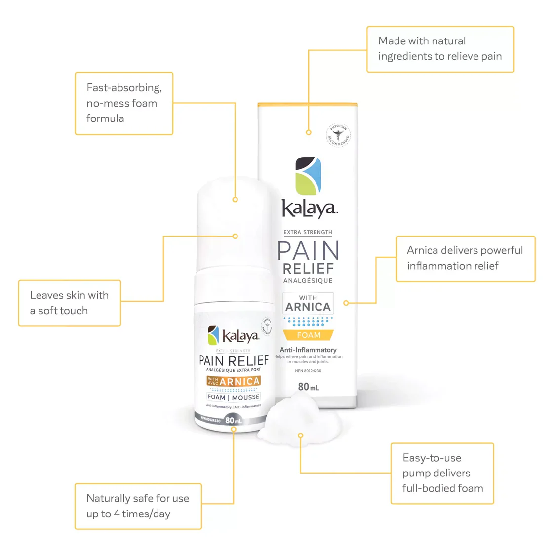 Extra Strength Pain Relief Foam With Arnica - Image 2