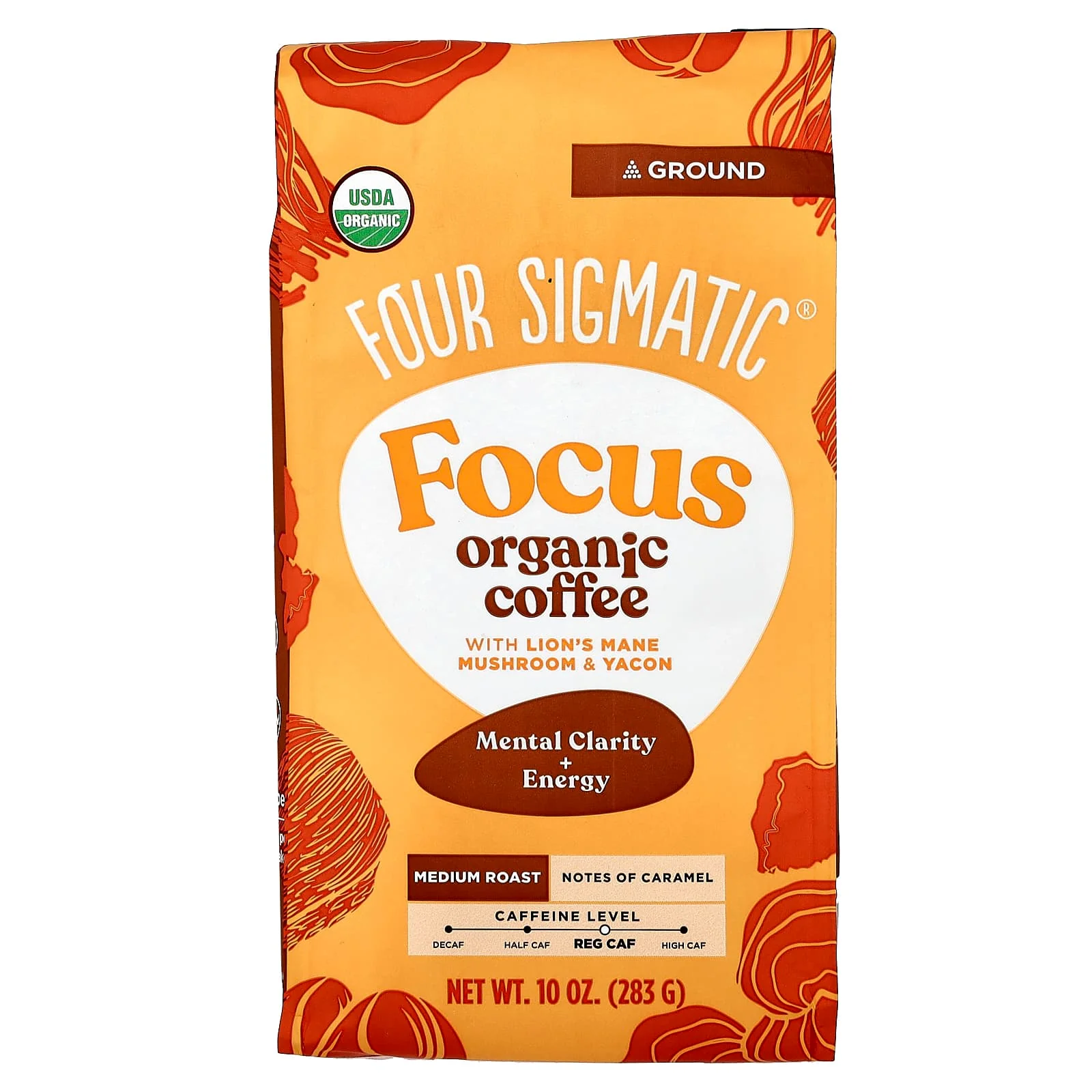 Focus Ground Organic Coffee with Lion's Mane and Yacon