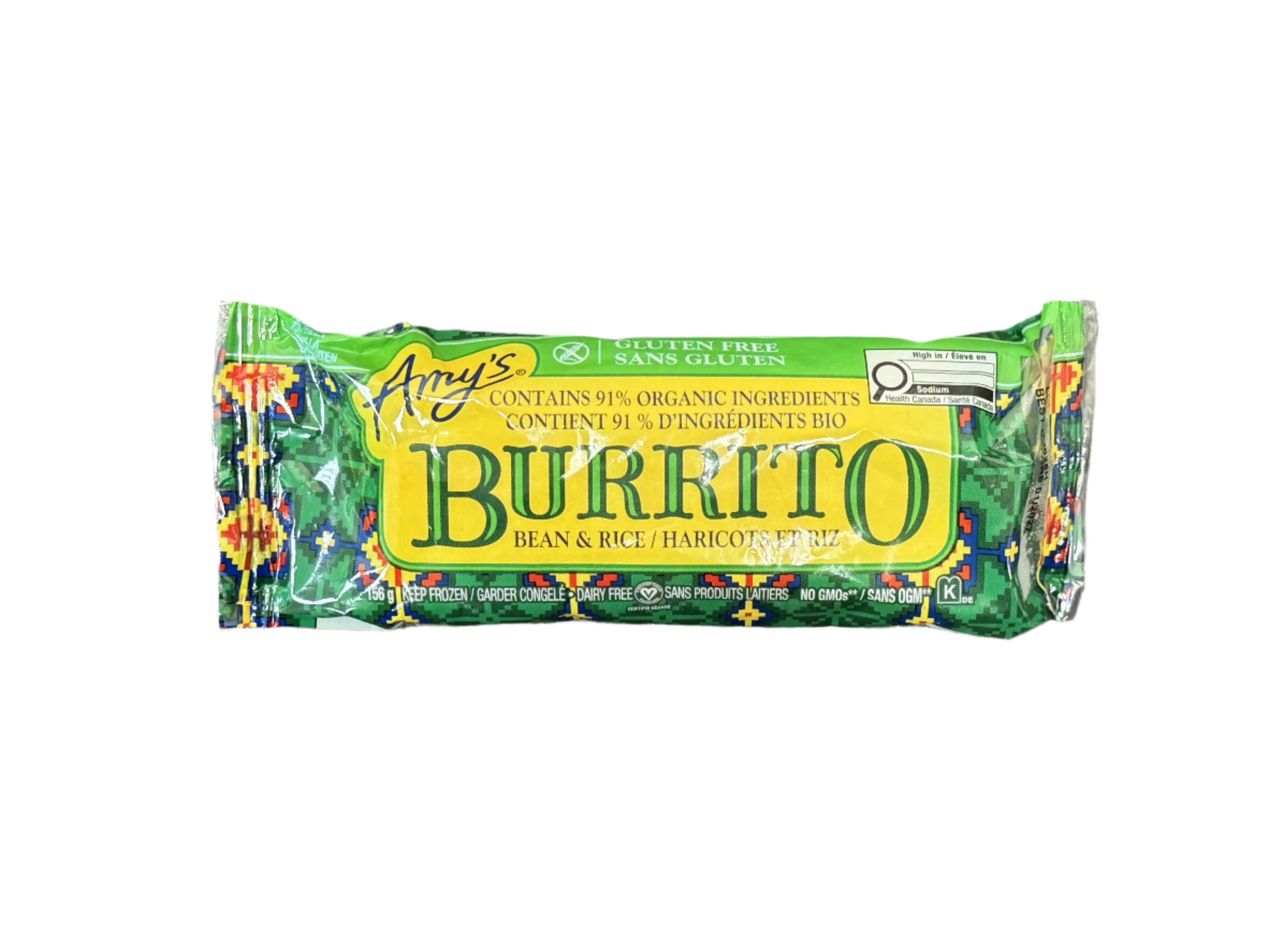 Gluten Free Bean & Rice Burrito