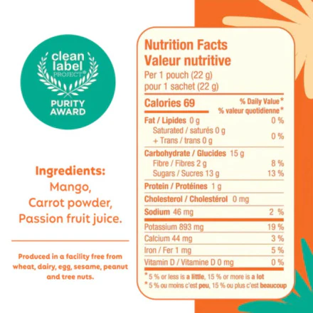 Gluten-Free Mango Passion Fruit Fruit Bites with Carrot - Image 2