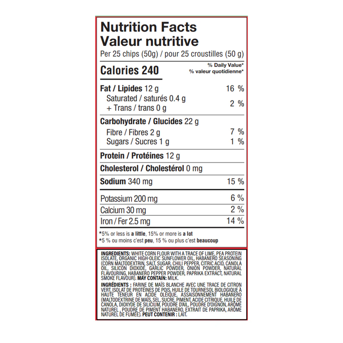 Gluten-Free Plant-Based Hint of Habanero Tortilla Protein Chips - Image 2