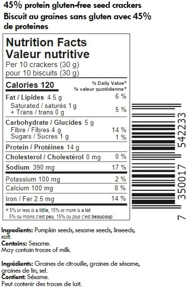 Gluten Free Vegan Simply Seeds Crackers - Image 2