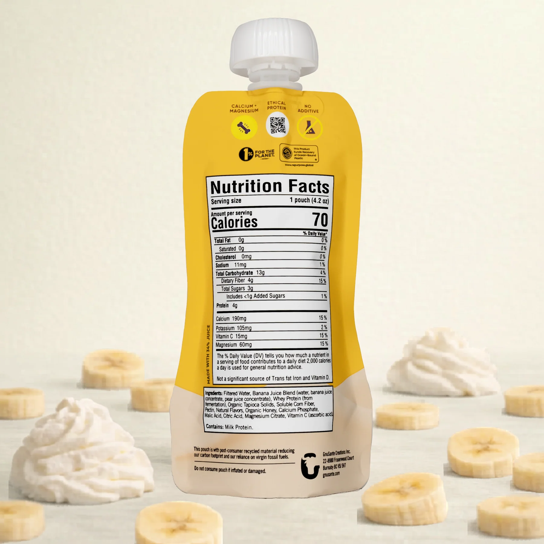 Gnubees Kids Go Bananas Functional Fruit Shake - Image 2