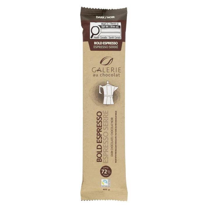 Grab'n'Go Fair Trade Bold Espresso Dark Chocolate