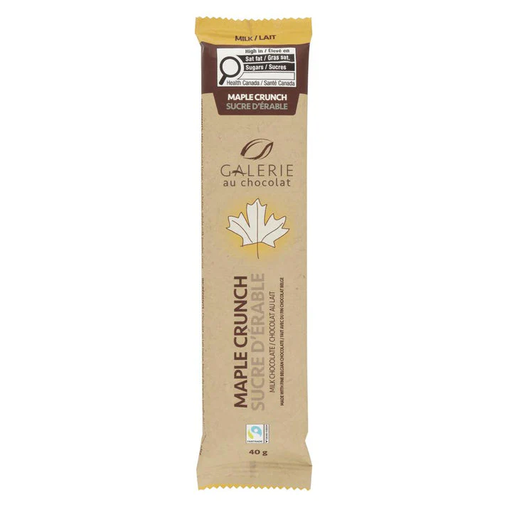 Grab'n'Go Fair Trade Maple Crunch Milk Chocolate