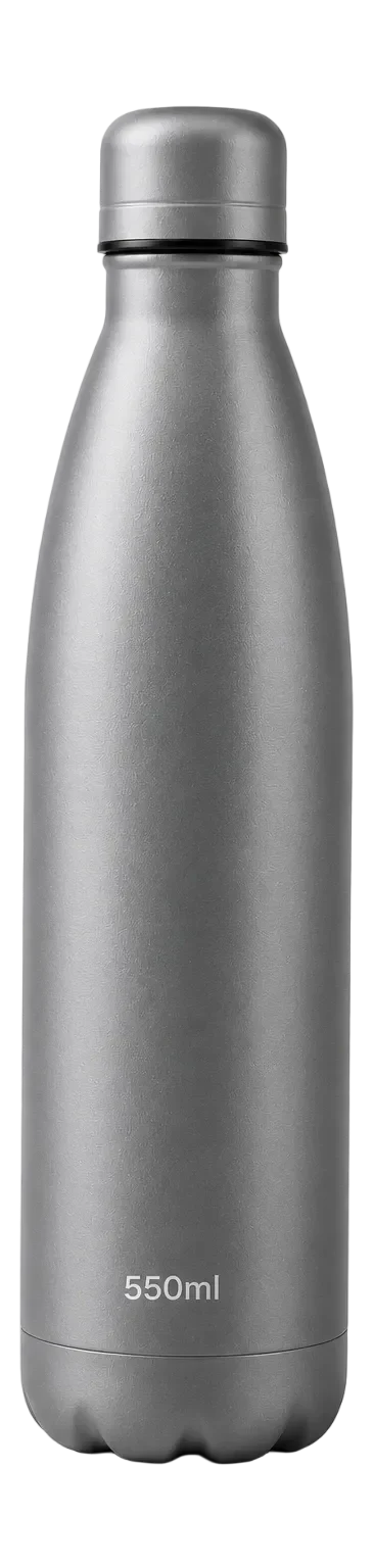 Grey Stainless Steel Bullet Bottle