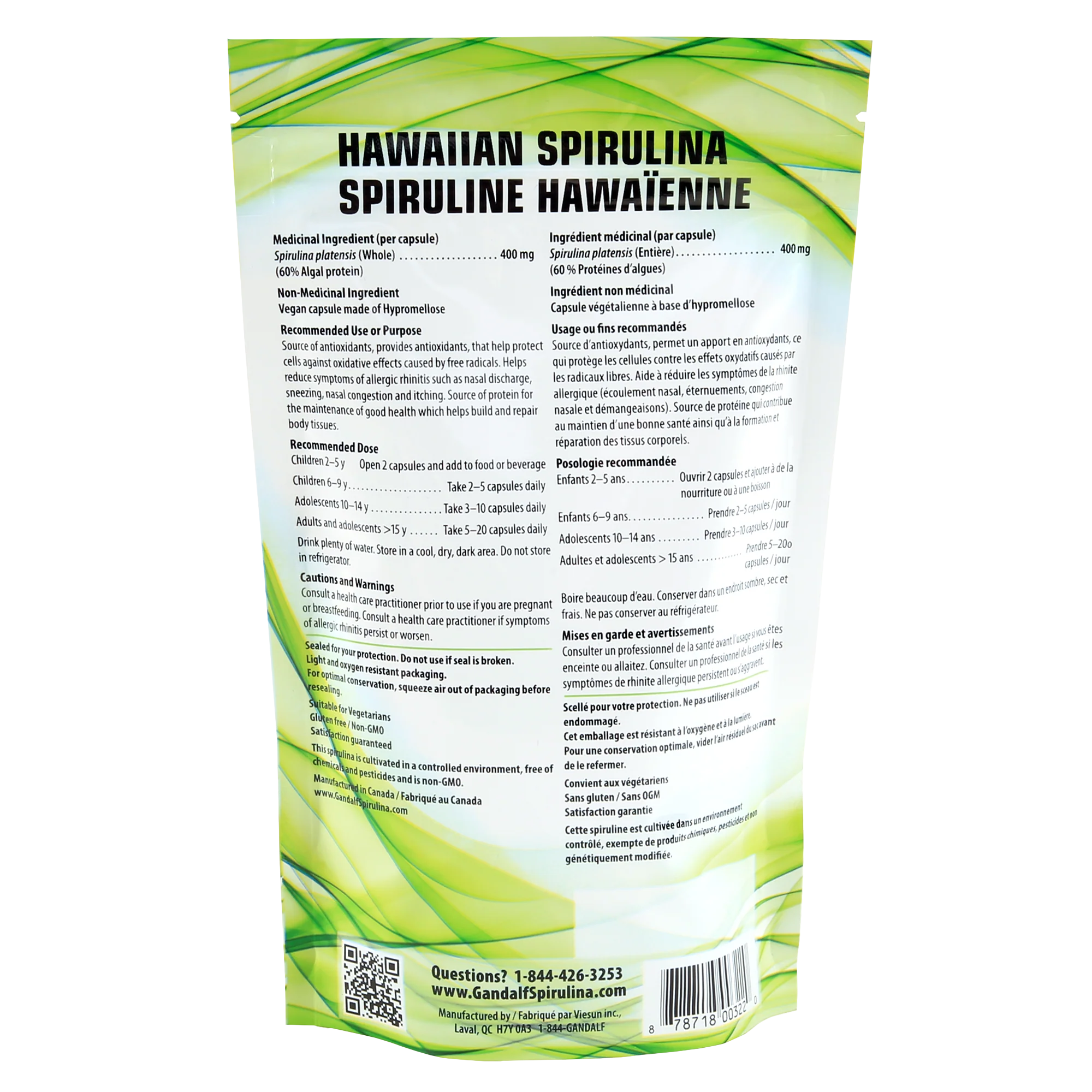 Hawaiian Spirulina - 400mg - Image 2