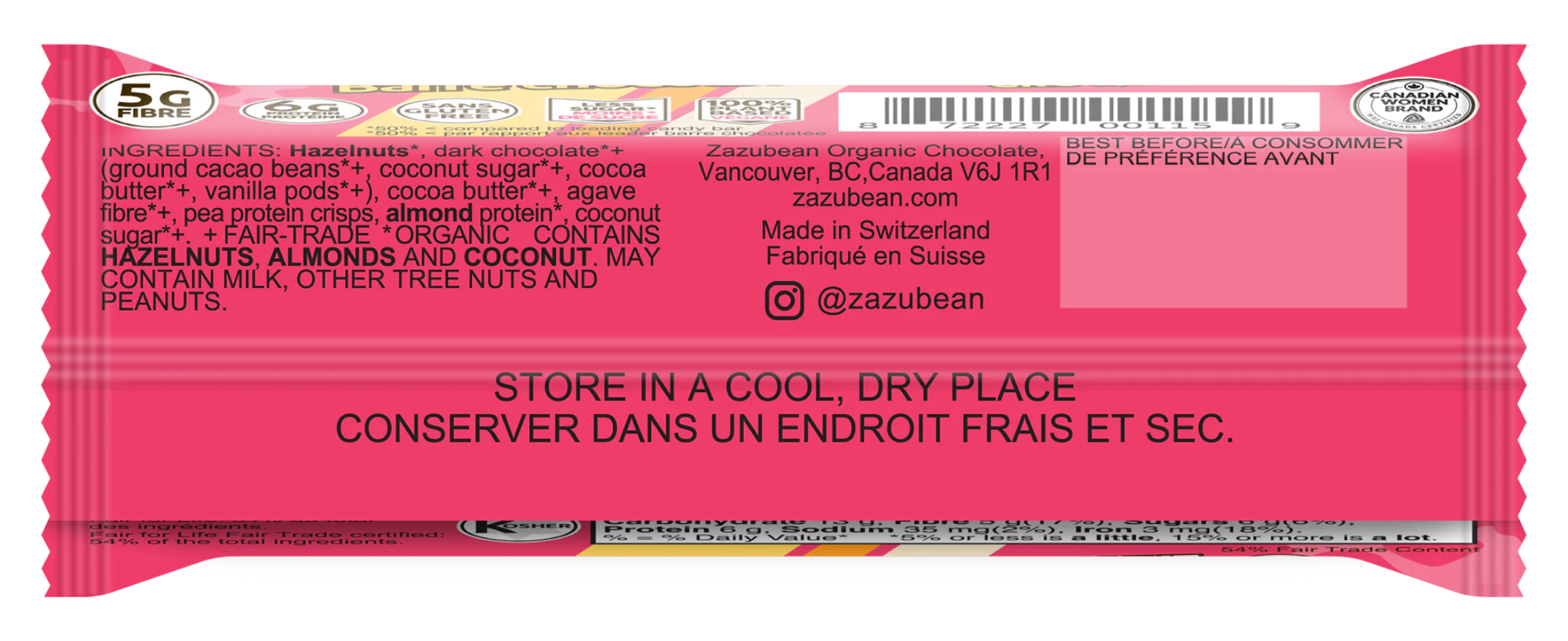 Hazelnut Crunch Fixie Chocolate Candy Bar - Image 2