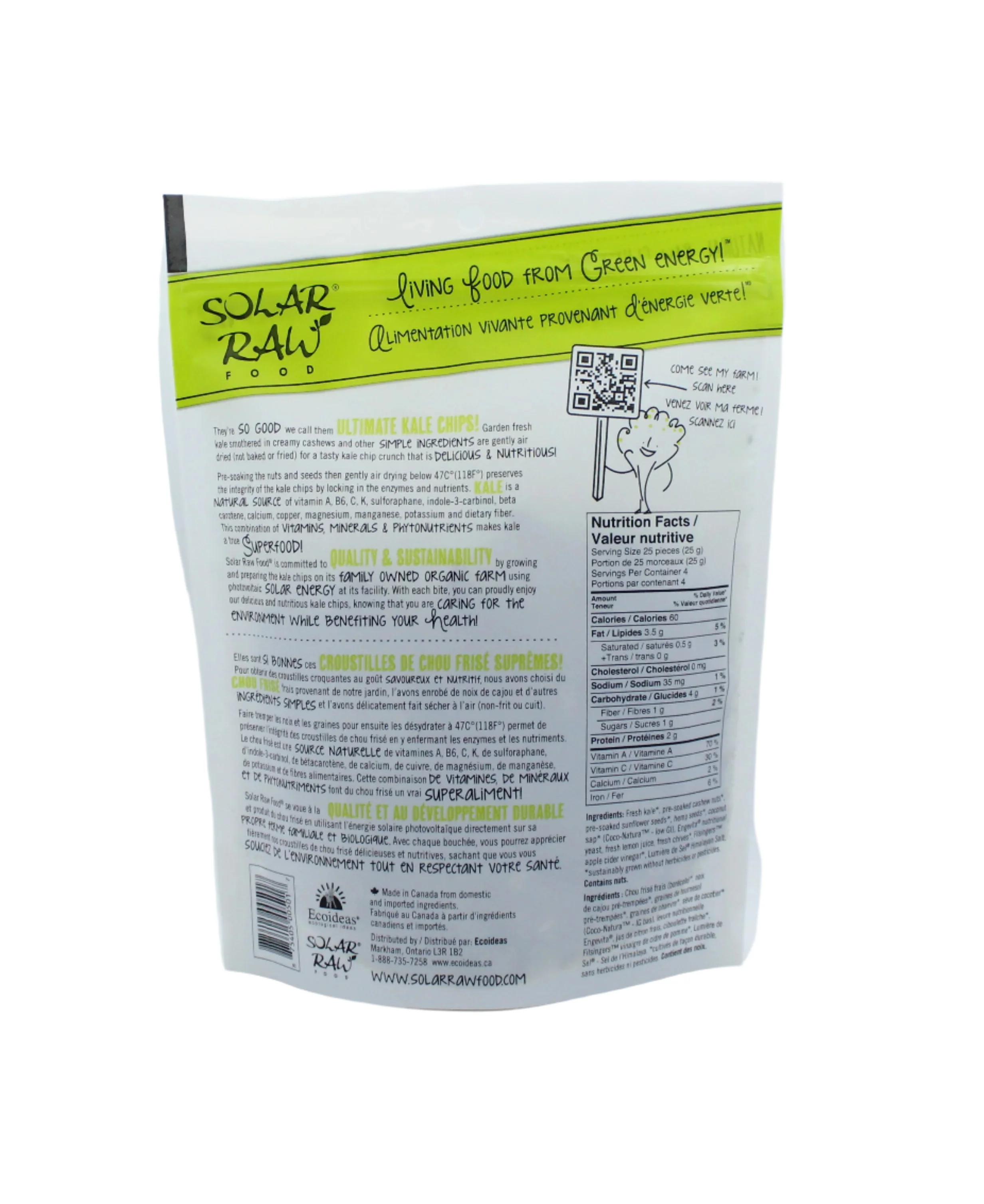 Hemp Cream & Chive Kale Chips - Image 2