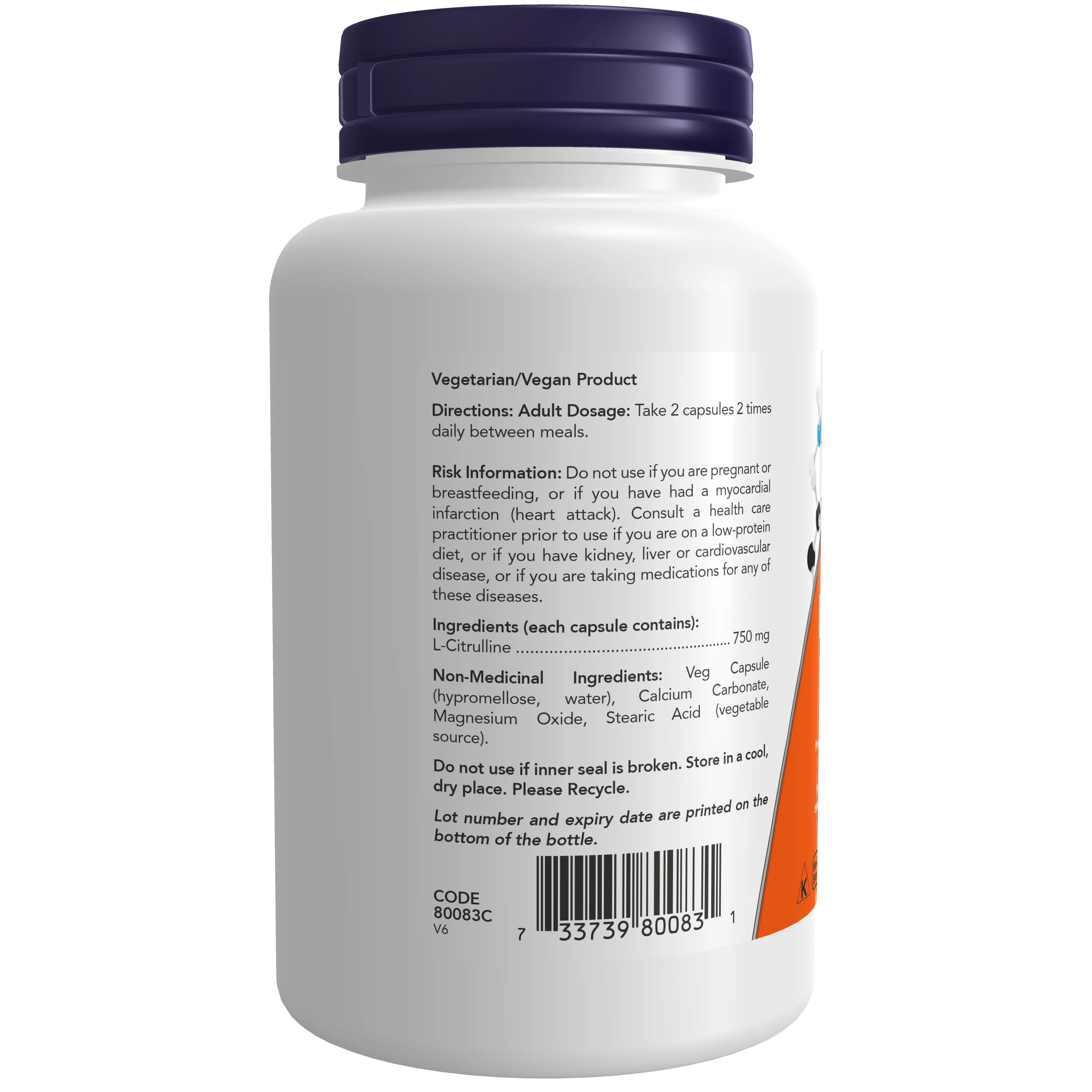 L-Citrulline - 750Mg - Image 2
