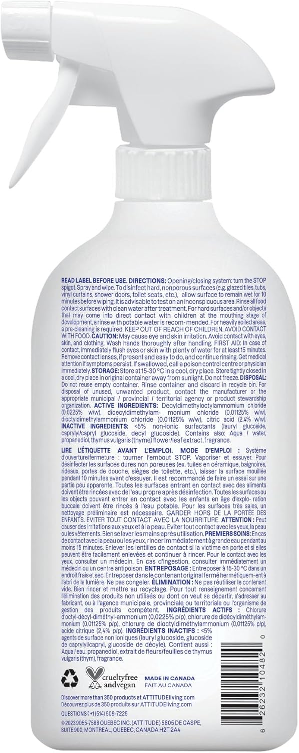 Lavender & Thyme Bathroom Cleaner Disinfectant - Image 2