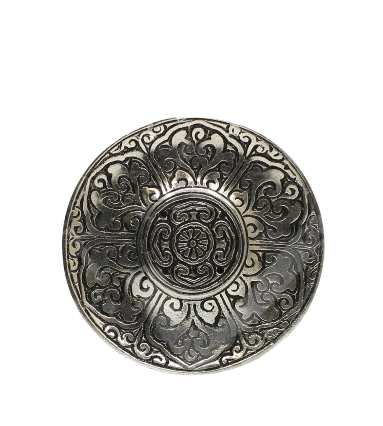 Lotus Petal Metal Incense Holder