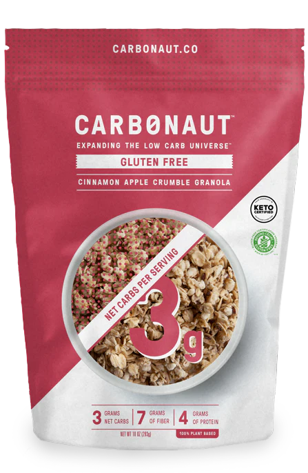 Low Carb Gluten Free Cinnamon Apple Crumble Granola