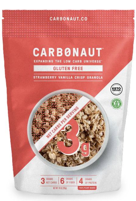 Low Carb Gluten Free Strawberry Vanilla Crisp Granola