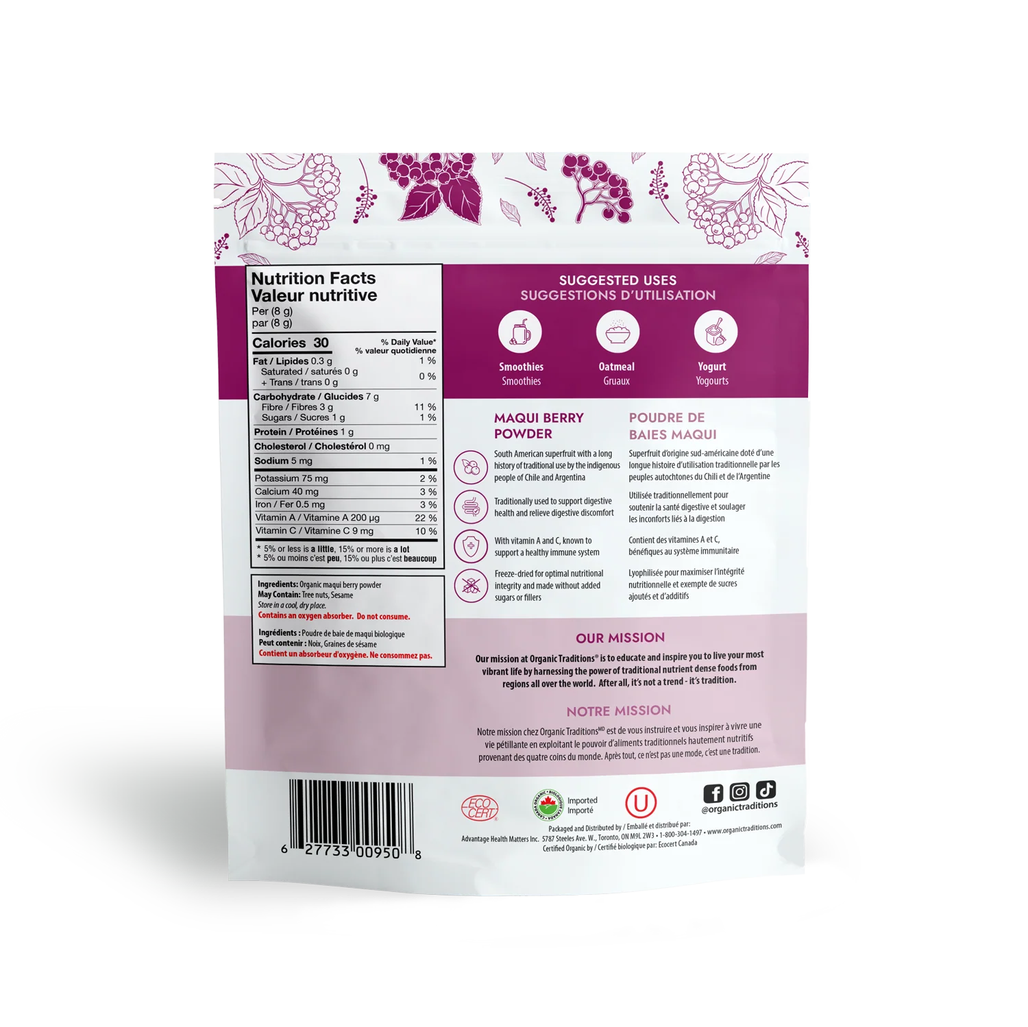 Organic Freeze Dried Maqui Berry Powder - Image 2