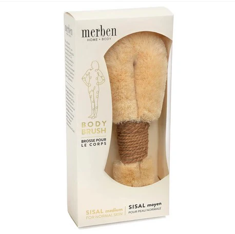 Med Sisal 9" Brown Body Brush