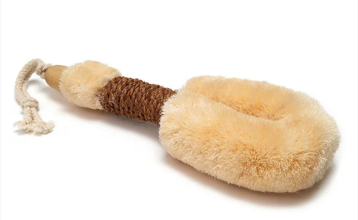 Med Sisal 9" Brown Body Brush - Image 2