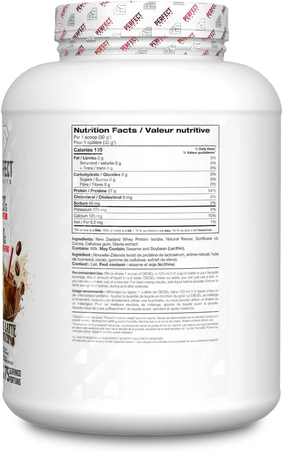 Mocha Latte Cappuccino Diesel New Zealand Whey Protein Isolate - Image 2