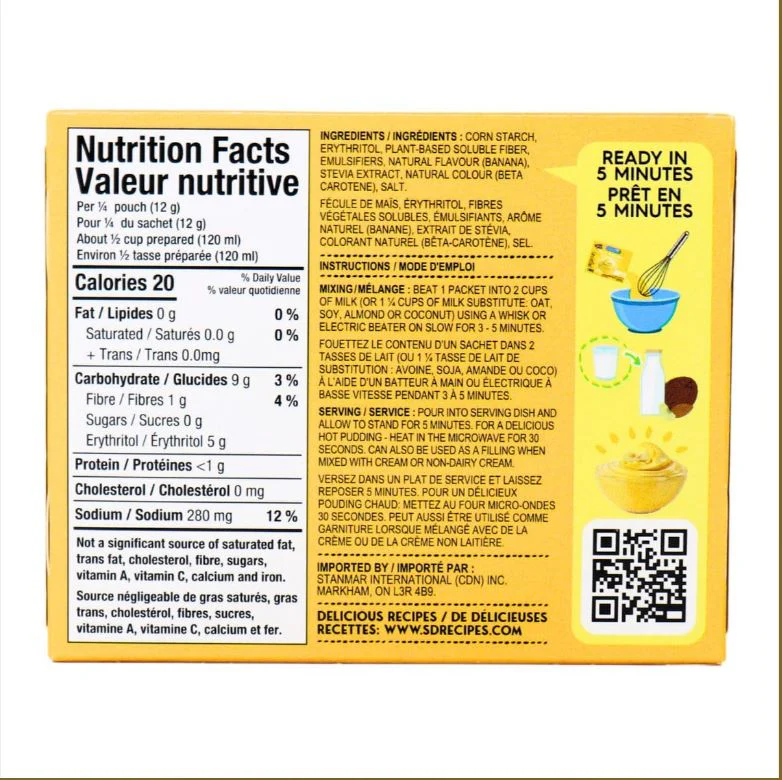Natural Banana Instant Pudding - Image 2