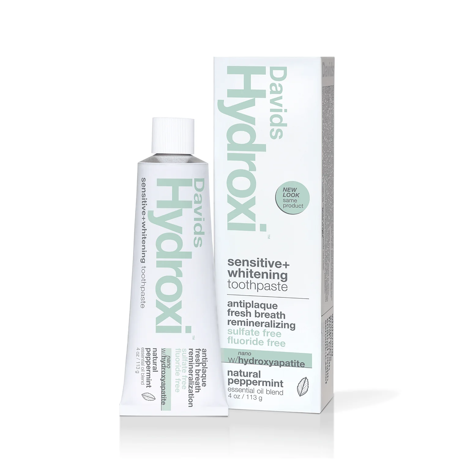 Natural Peppermint Davids Hydroxi Sensitive + Whitening Toothpaste - Image 2