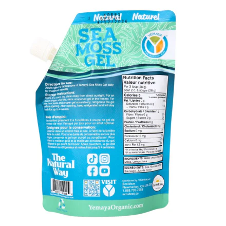 Natural Sea Moss Gel Pouch - Image 3