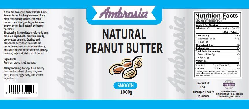 Natural Smooth Peanut Butter - Image 2